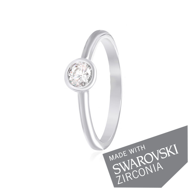 

Серебряное кольцо с цирконием Silvex925 SWAROVSKI ZIRCONIA К2С/456 - 15,5