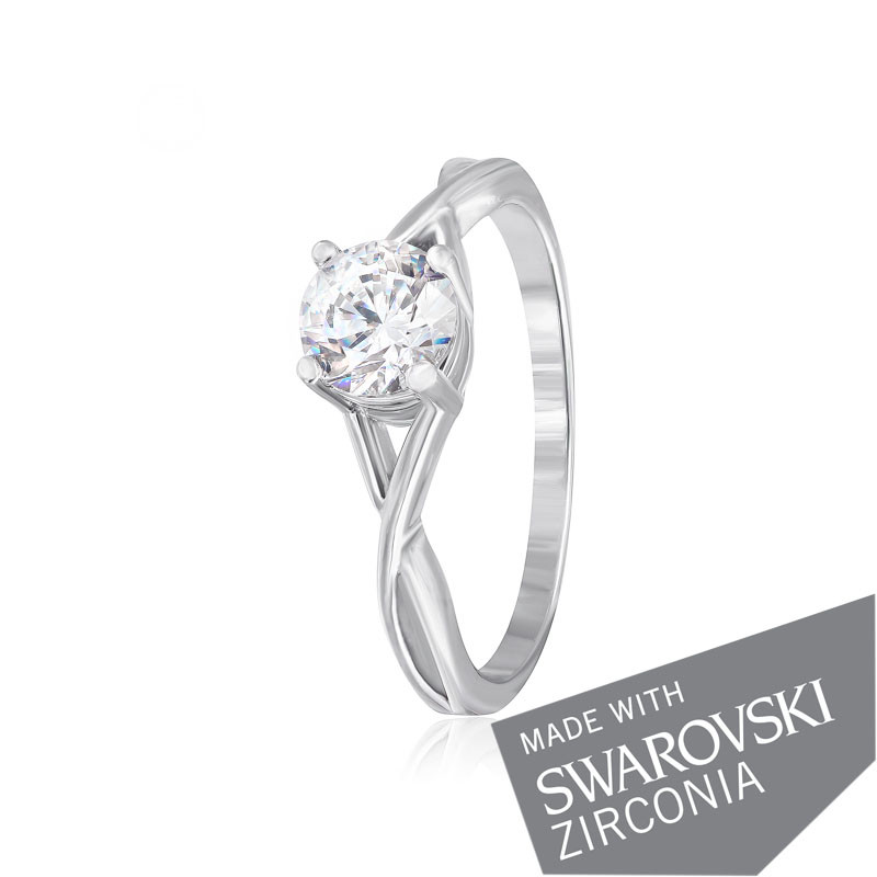 

Серебряное кольцо с цирконием Silvex925 SWAROVSKI ZIRCONIA К2С/862 - 18