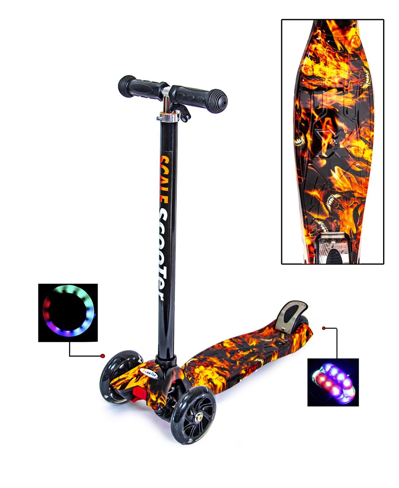 

Детский самокат SCOOTER MAXI FIRE Светящиеся колеса (SD 580452550)