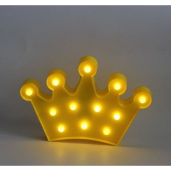 

Декоративный LED ночник-светильник Корона JVT Original желтая, 29*21,5 см (321563687)