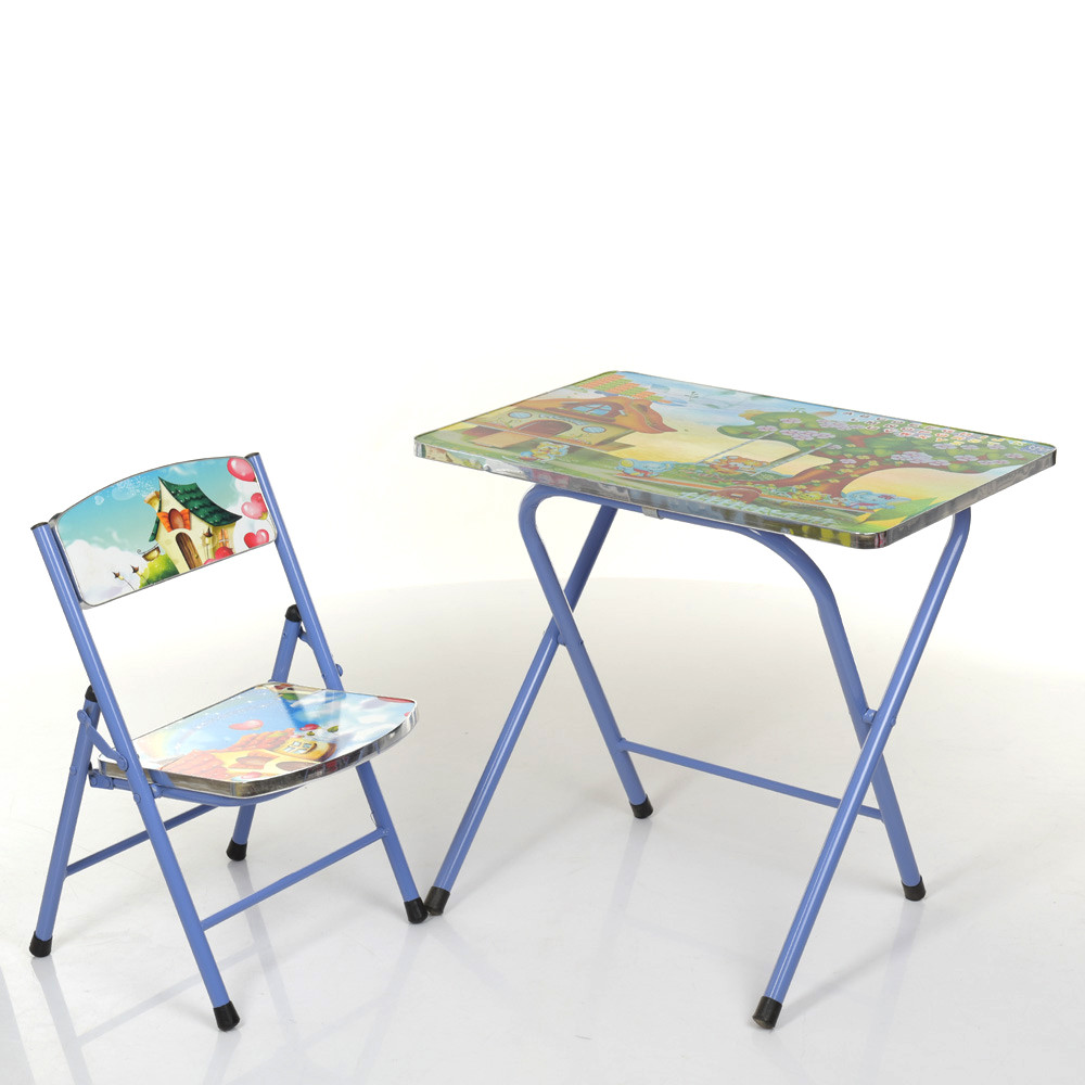 

Столик со стульчиком складной Bambi A19-Home Blue (A19-Home)