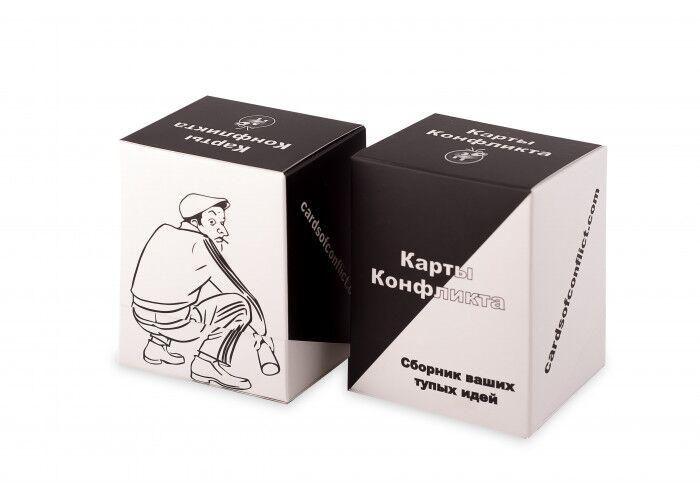

Настольная игра Карты конфликта Сборник ваших тупых идей 18+ на русском языке