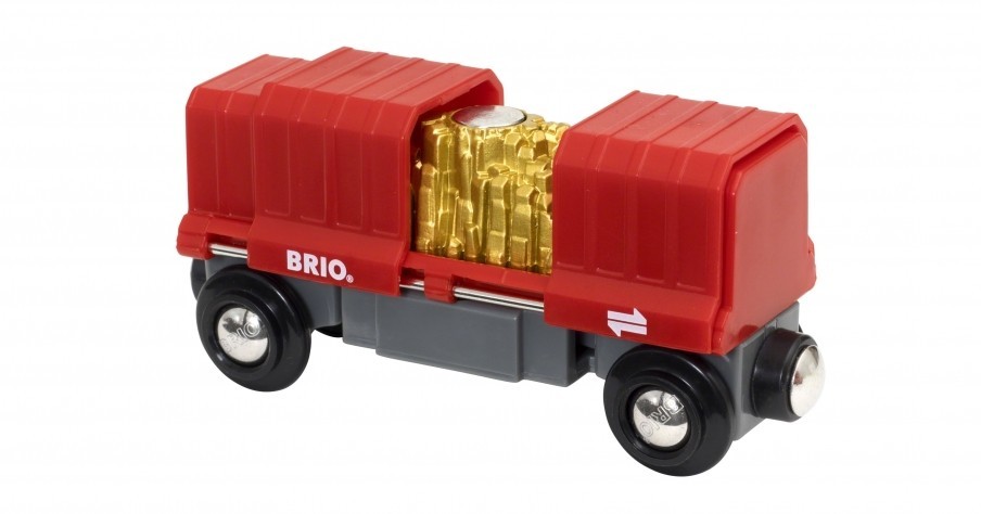 

Грузовой вагончик с золотом BRIO 33938 для деревянной железной дороги