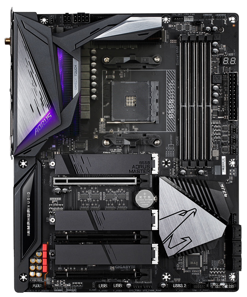 

Материнская плата Gigabyte B550 Aorus Master (sAM4, AMD B550, PCI-Ex16)