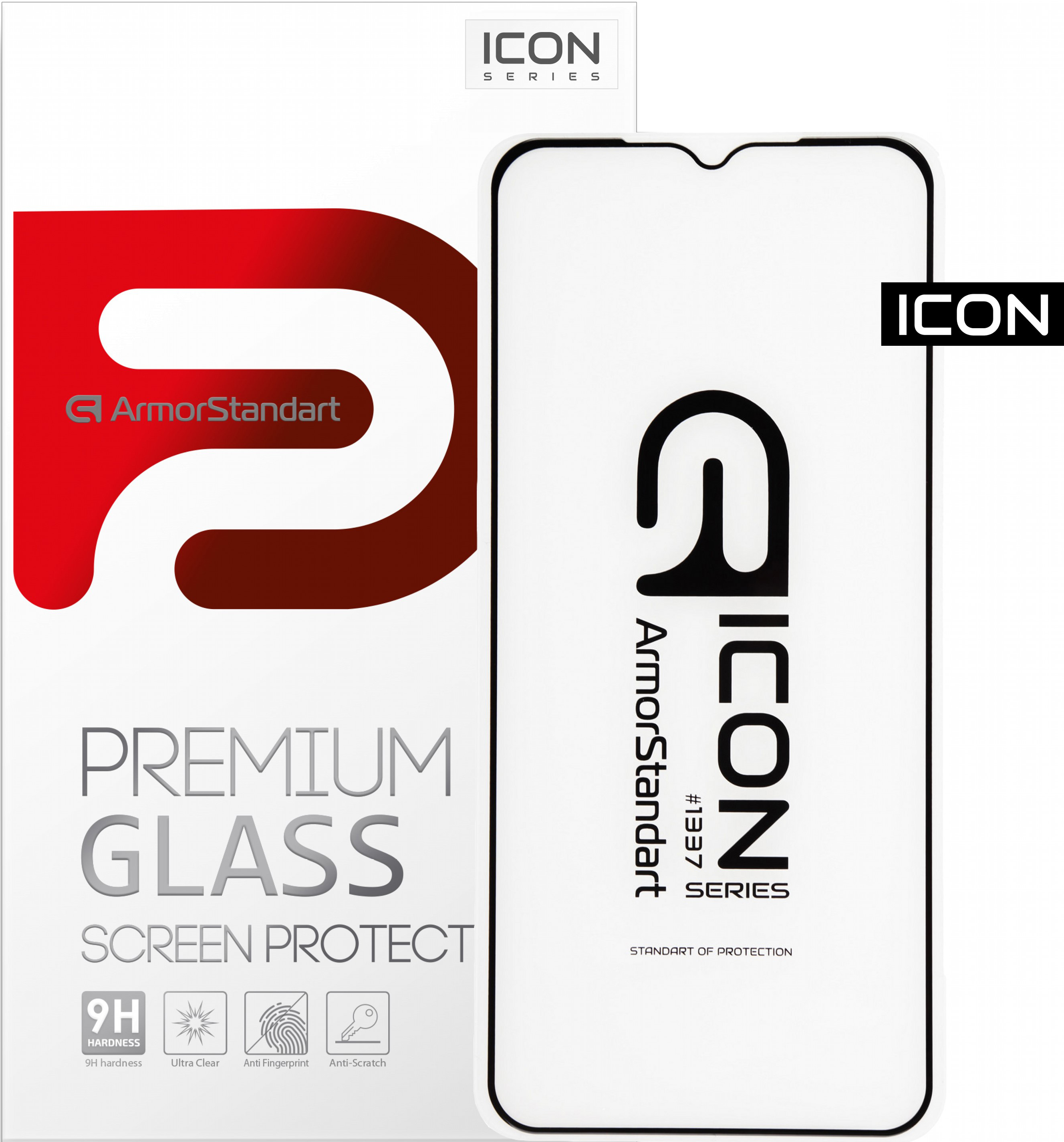 

Защитное стекло ArmorStandart Icon для Nokia 5.3 Black