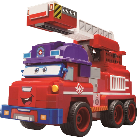 Super Wings Small Blocks Buildable Vehicle Set Sparky