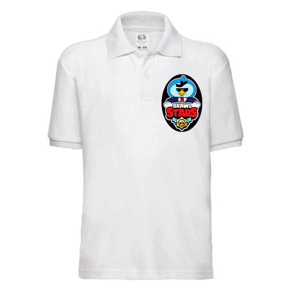 

Поло для мальчиков Fruit of the Loom Brawl Stars (Бравл Старс Мистер Пи) Белый 116 см BFDB20BM116PKN