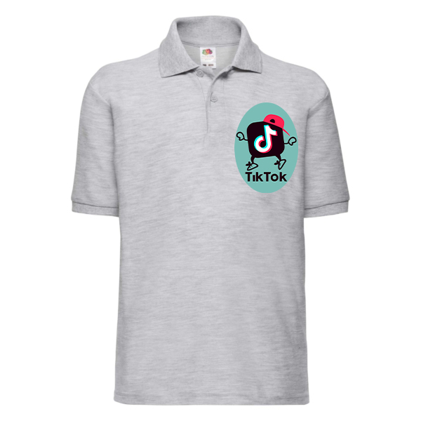

Поло для мальчиков Fruit of the Loom Tik Tok (Тик Ток) Серый 164 см BFDTT2M164PKSS