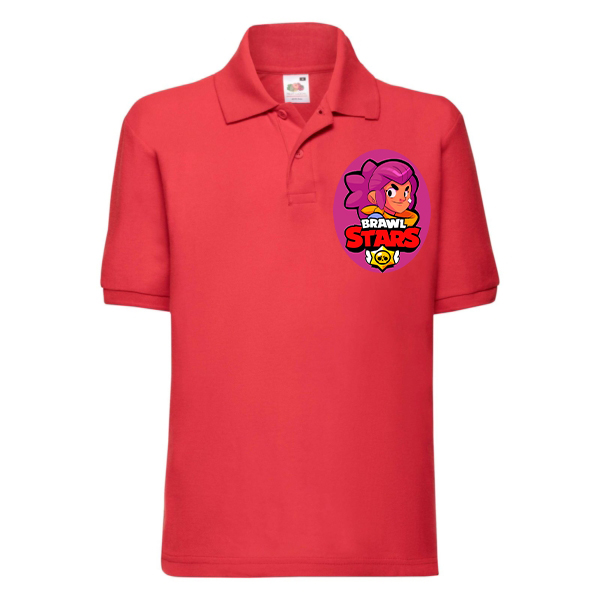 

Поло для мальчиков Fruit of the Loom Brawl Stars (Бравл Старс Шелли) Красный 116 см BFDB7BM116PKKR