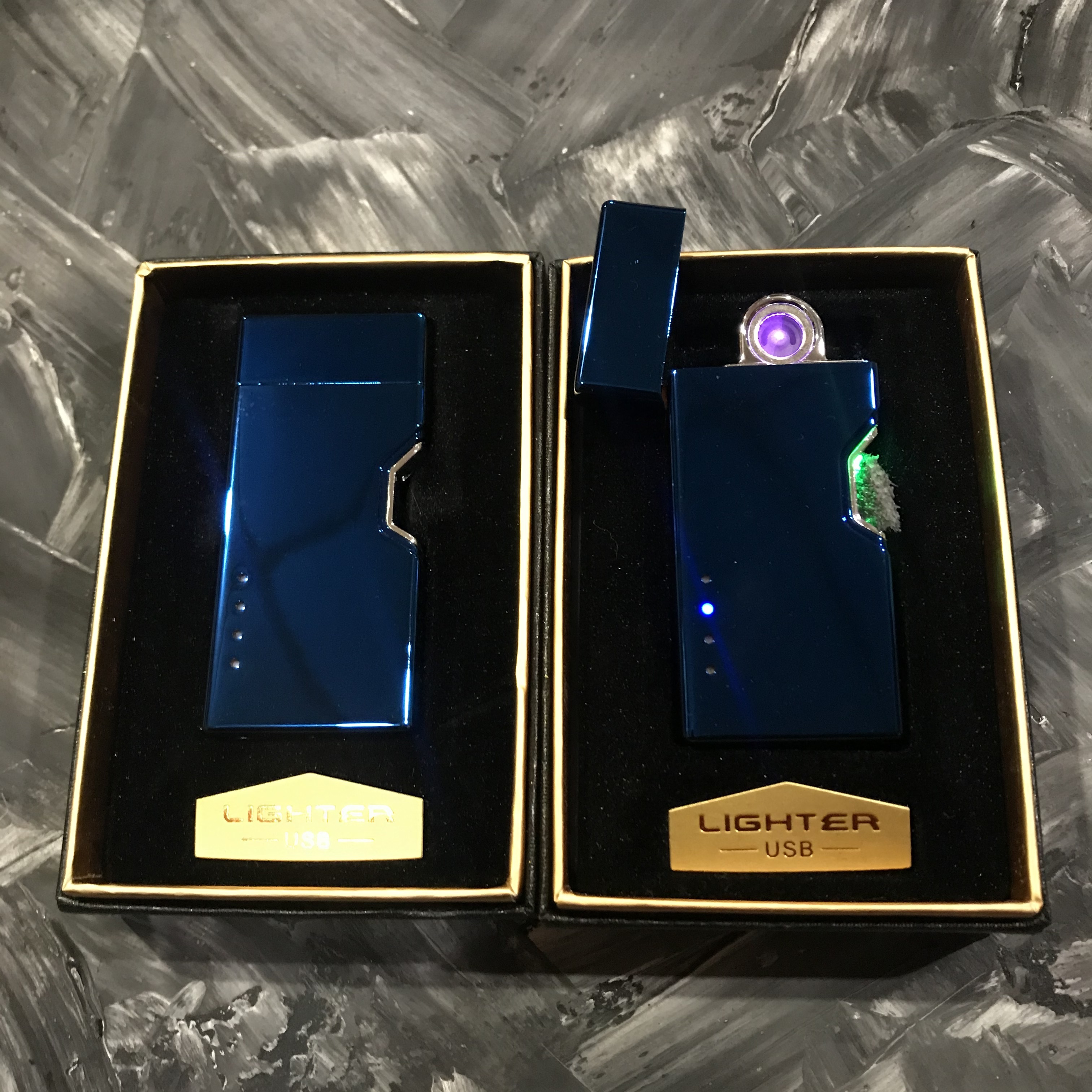 

Зажигалка Usb Круговой Электроимпульс 43612 Синяя