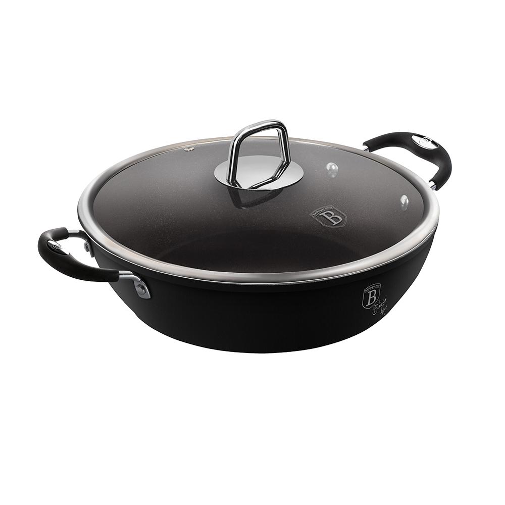 

Сотейник с крышкой 28 см Berlinger Haus Black Professional Line BH-6125