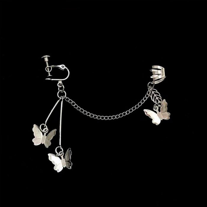 

Серьги Earrings КПОП KPOP серебристые (7685)