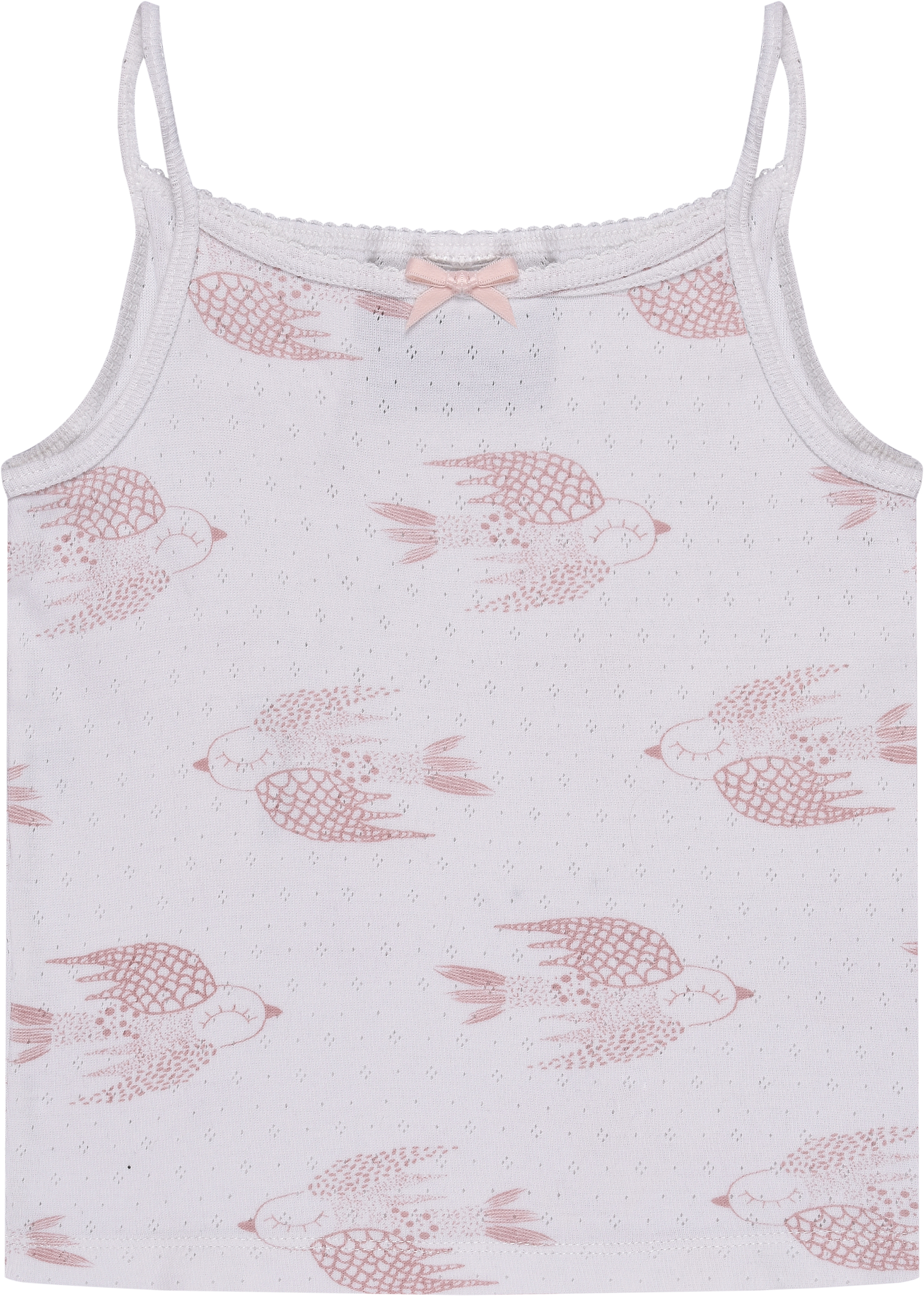 

Майка H&M 1410140 98 см Белая ласточки