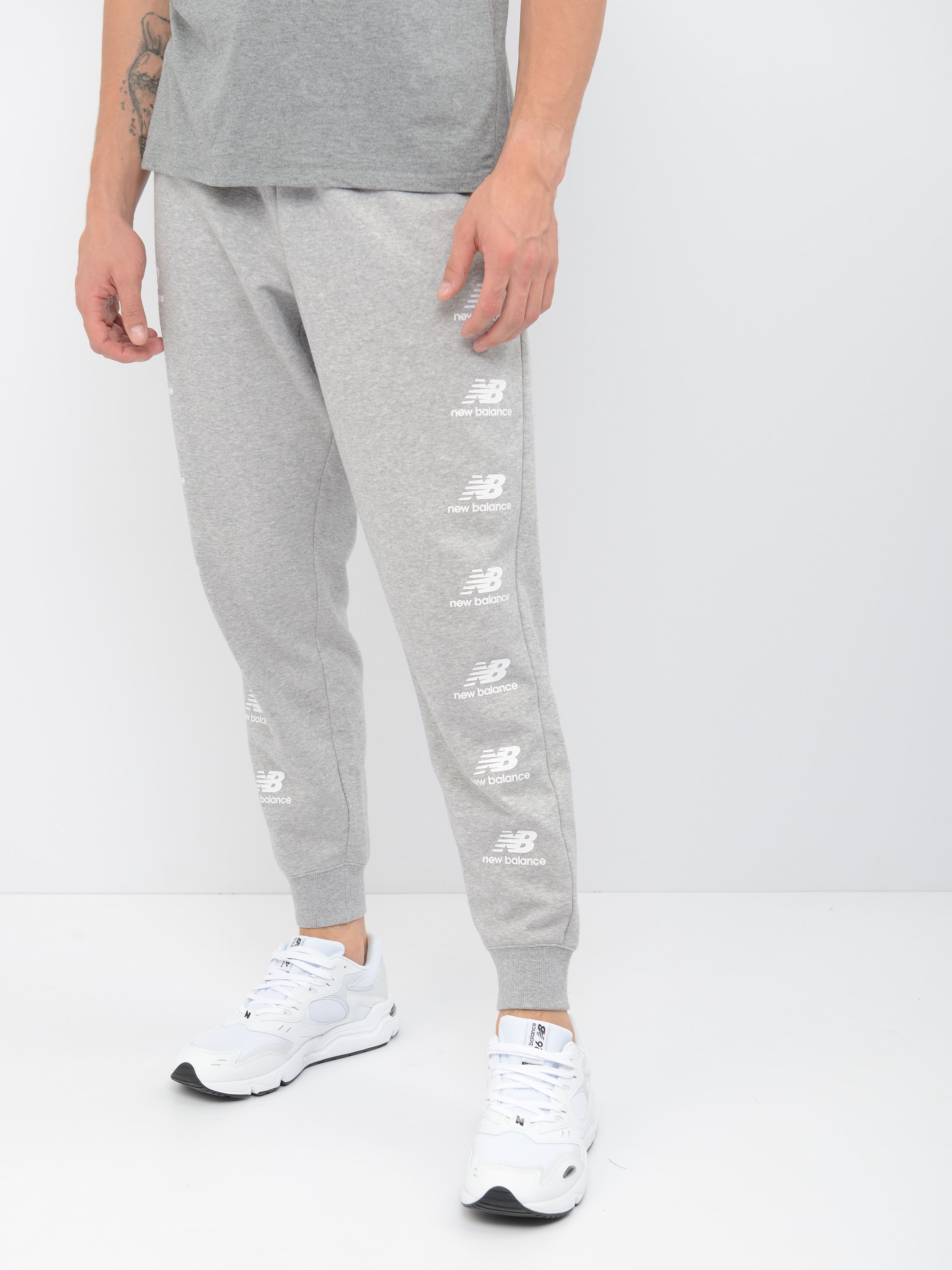 

Спортивные штаны New Balance Essentials Stack Pack MP03560AG XXL Серые