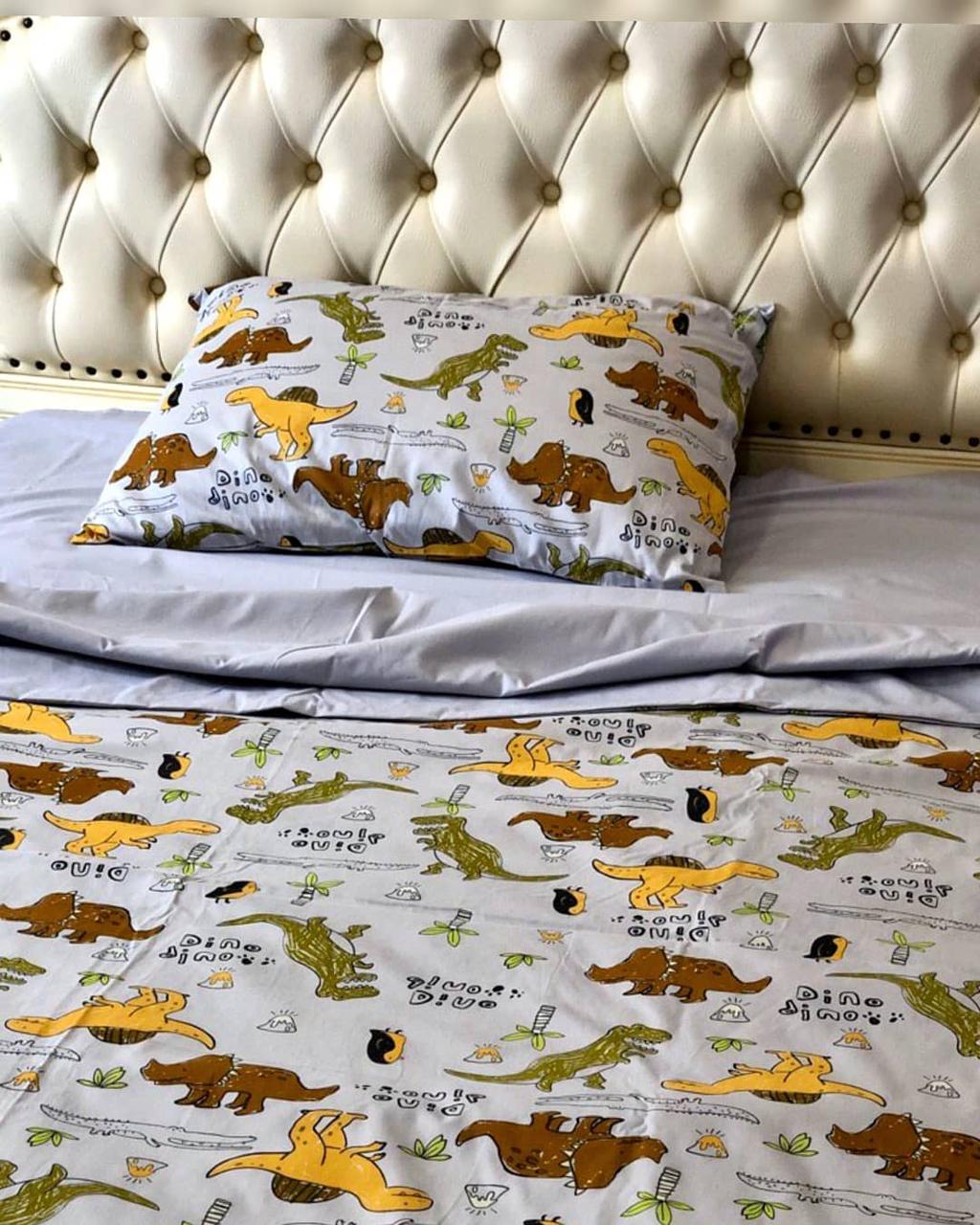 

Комплект постельного белья Сон-тра Динозавры полуторный Разноцветный