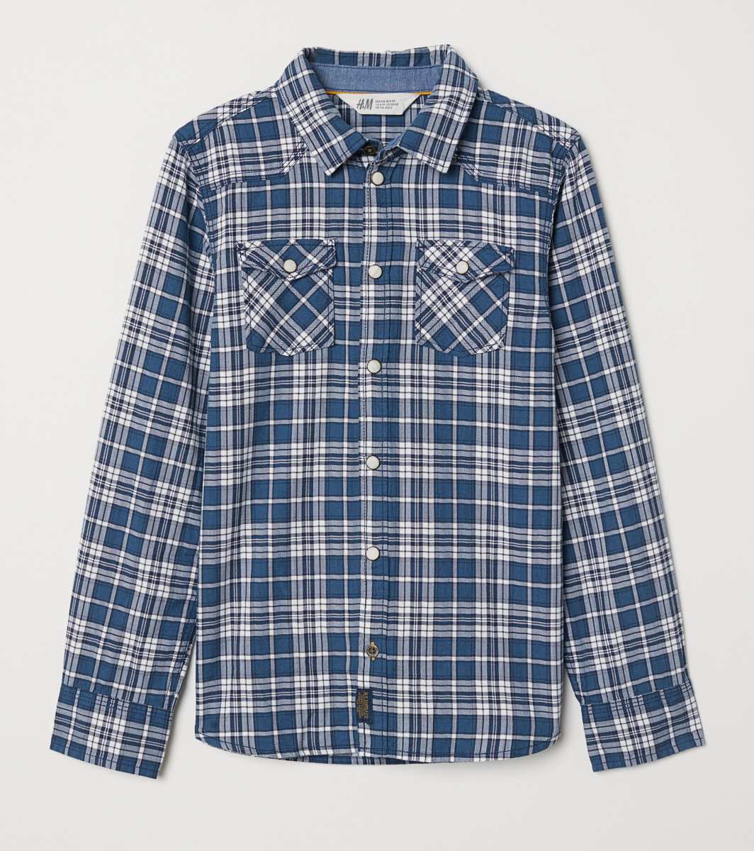 

Рубашка для девочки H&M 0683588001 98 СМ Синий 60014