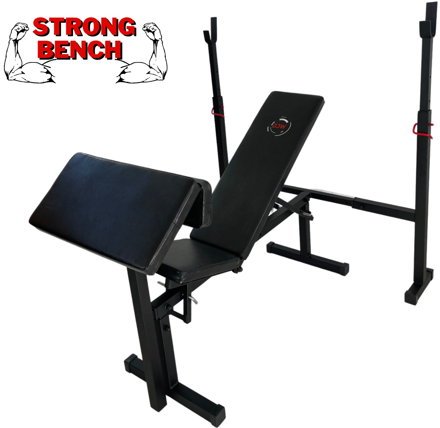 Лавка для штанги зі стійками та приставкою "Скотта" WCG-003 "Strong ...