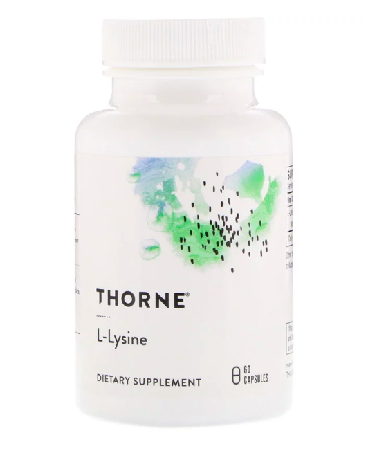 

Пищевая добавка Thorne Research Lysine L-Лизин 60 капcул