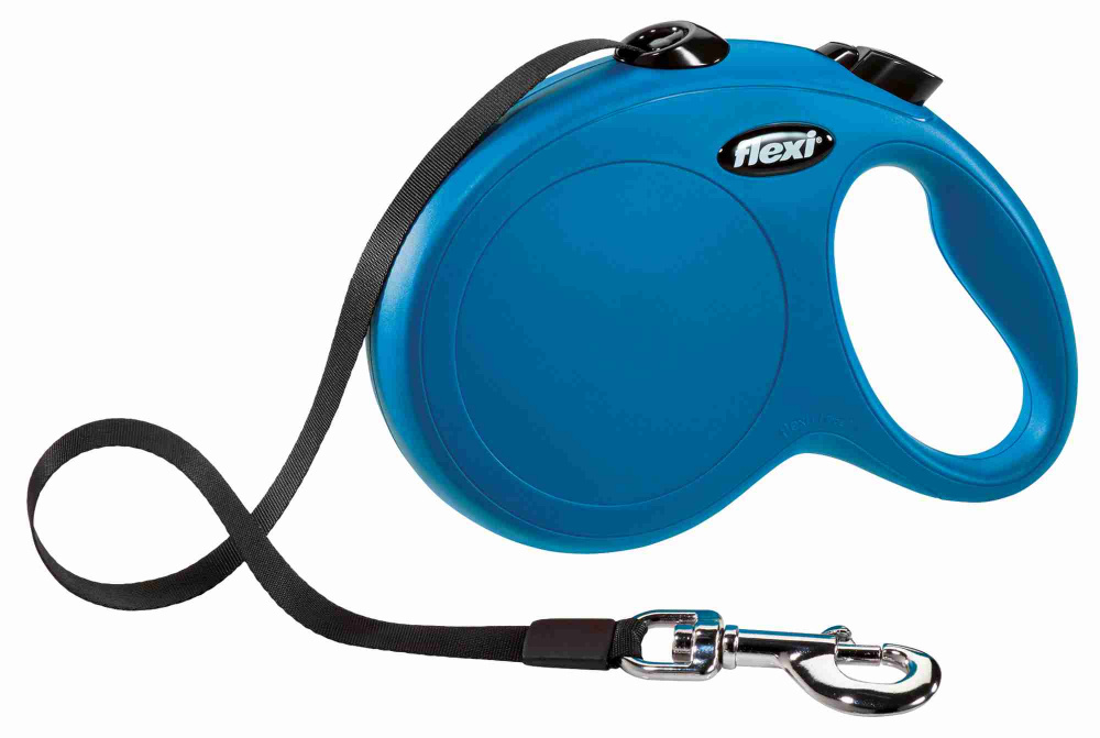 

Поводок-рулетка Flexi New CLASSIC 5м до 50кг синий (TX-11722)