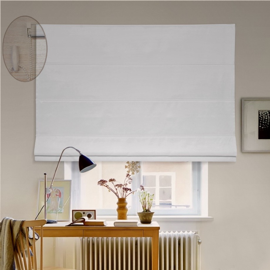 

Римская штора система Lux Coullise InHt Блэкаут Nova 24-17 Светло-серый 130х160 см