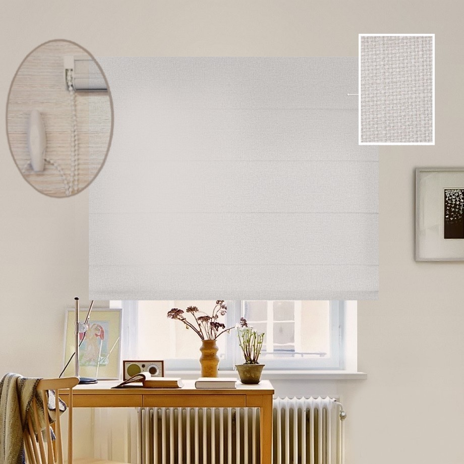 

Римская штора система Lux Coullise InHt Рогожка Premium 505 Молочный 60х160 см