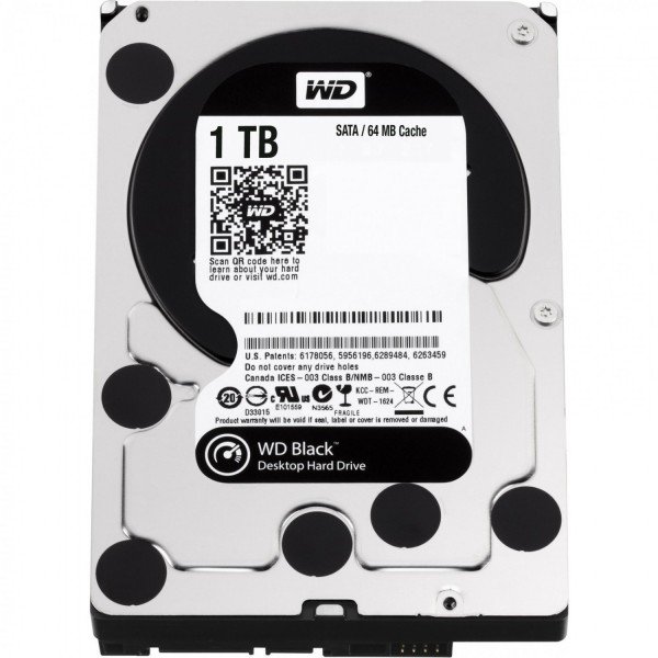 

Жесткий диск 3.5" 1Tb Western Digital Black, SATA3, 64Mb, 7200 rpm (WD1003FZEX)