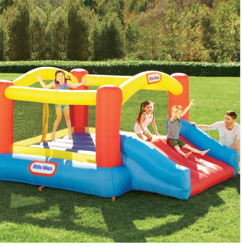

Надувной батут с горкой - ДЕТСКАЯ ПЛОЩАДКА Jump 'n Slide Bouncer Little Tikes 173370EU