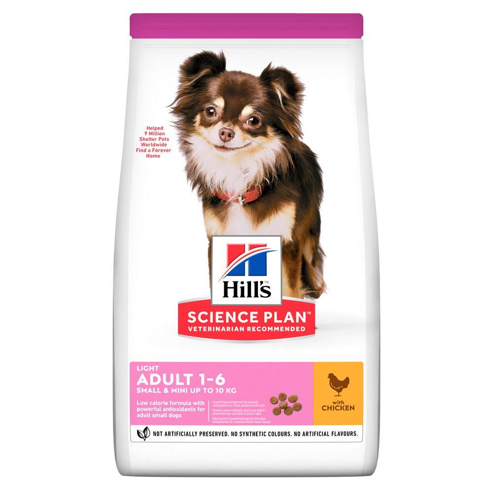 

Hill's Science Plan Light Adult Small&Mini with Chicken низкокалорийный корм для собак малых пород (1,5 кг)