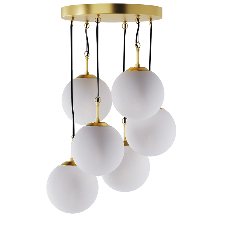 

Люстра Pikart Lights 6523-6 Brass Glass