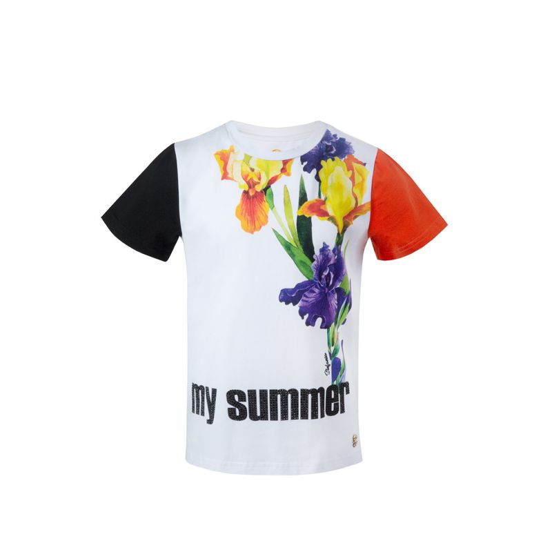 

Футболка «My summer» STEFANIA spanish brand 122 см Белый 320091