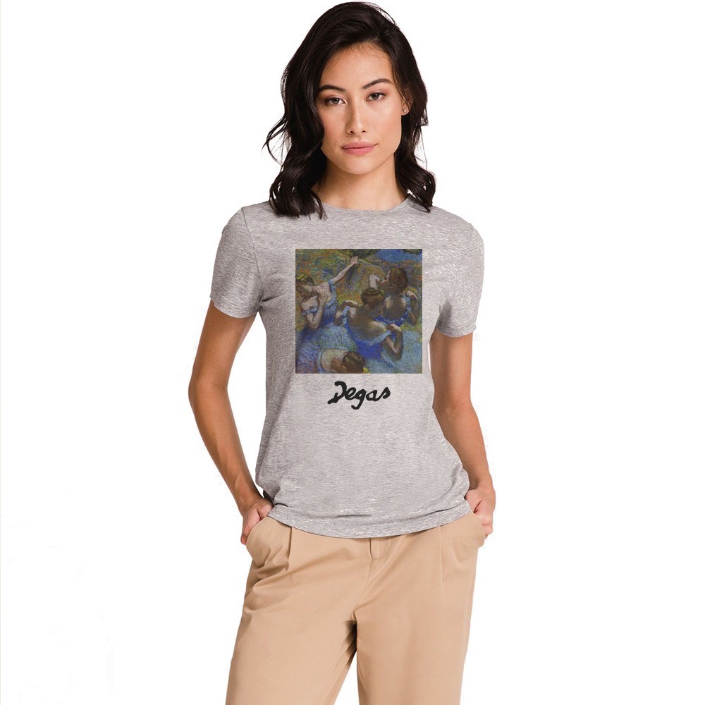 

Футболка Fanbolka Голубые Танцовщицы Эдгар Дега  Светло-серая меланжевая, Футболка Fanbolka Голубые Танцовщицы Эдгар Дега L Светло-серая меланжевая