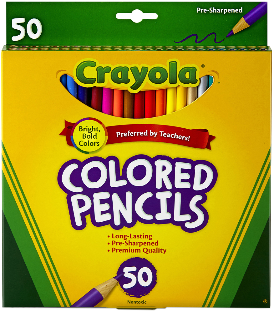 Crayola Colored Pencils, 50 Count Set