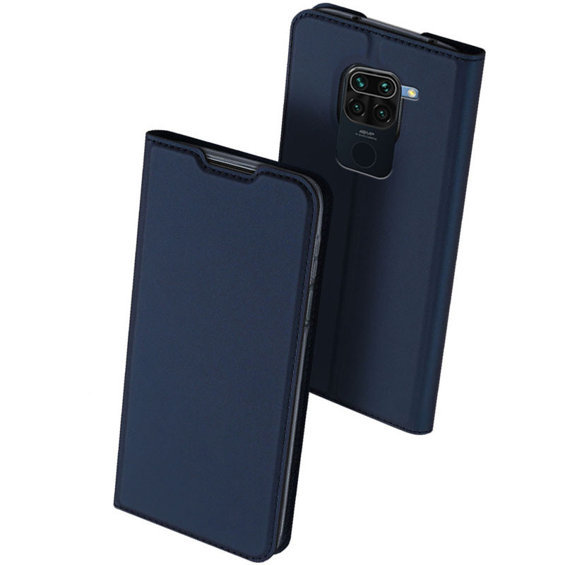 

Чехол-книжка Dux Ducis с карманом для визиток для Xiaomi Redmi Note 9 Синий