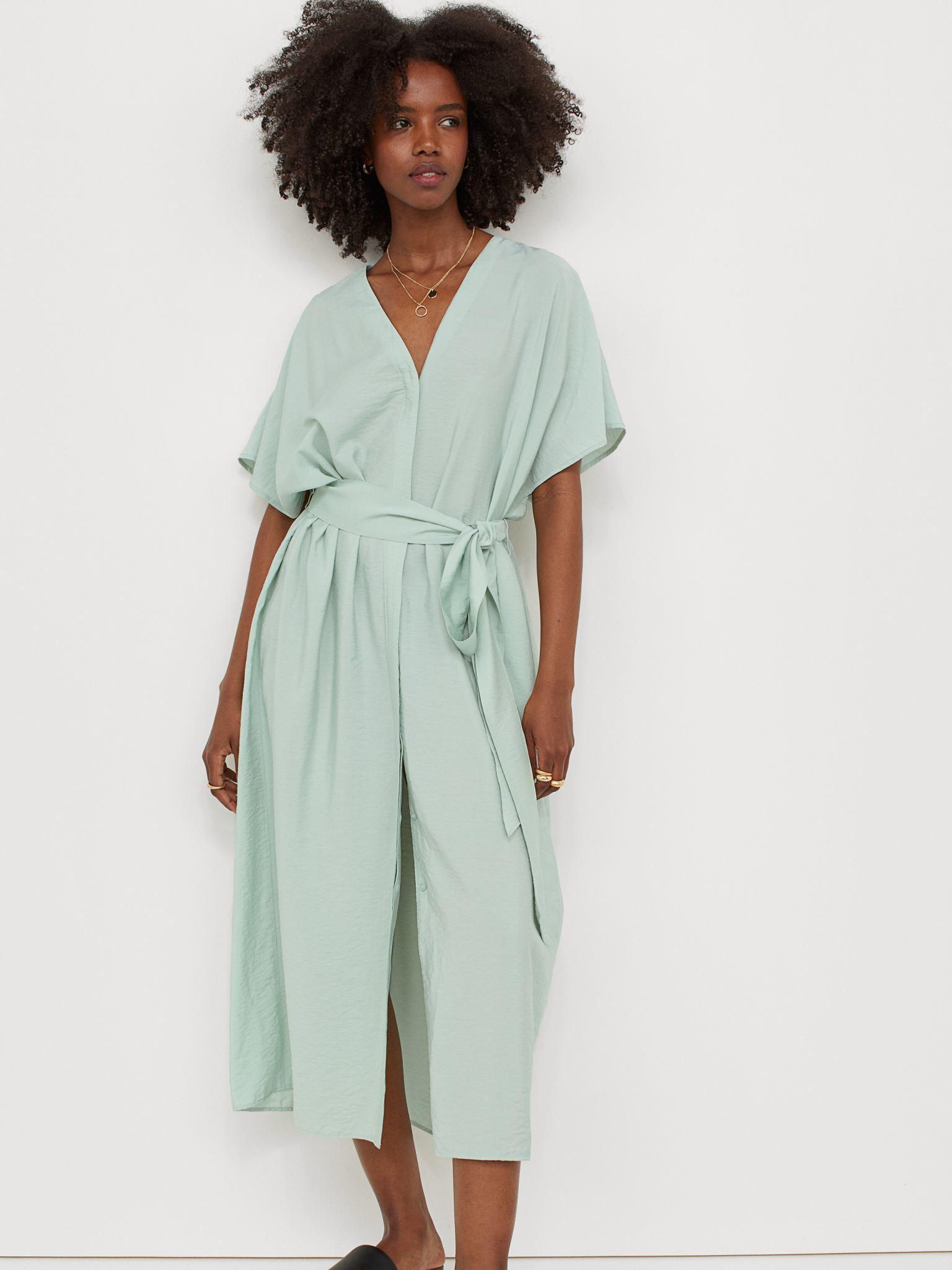 Сукня міді літня жіноча H&M XAZ333167BDYY XS М'ятна від Rozetka на платформі USKIDKA Акція на Сукня міді літня жіноча H&M XAZ333167BDYY XS М'ятна від Rozetka