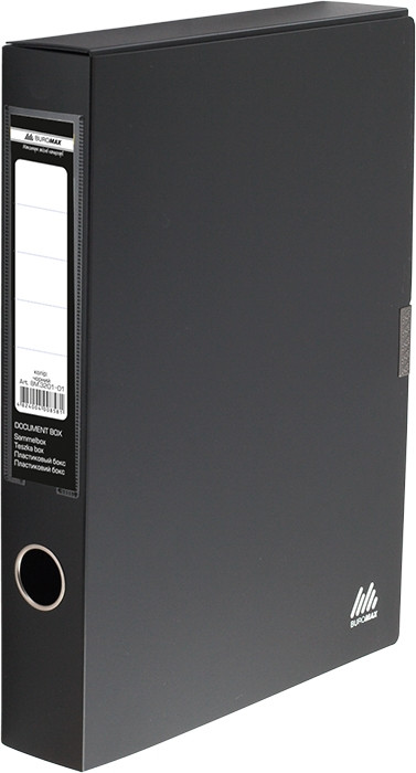 

Папка-коробка Buromax А4 55 мм бокс на липучке черный (BM.3201-01)