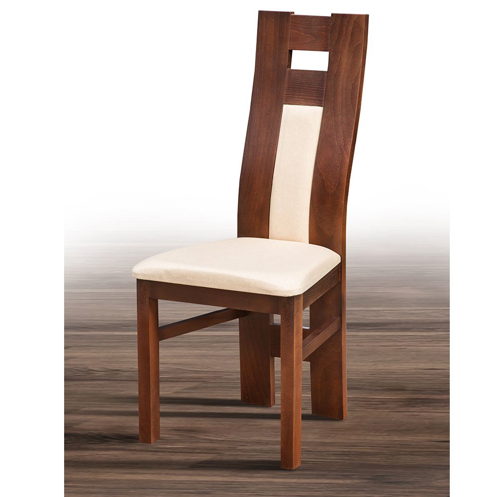 

Стул со спинкой дерево бук + ткань Luis 1 в гостиную/кухню Чарли Микс Мебель Орех