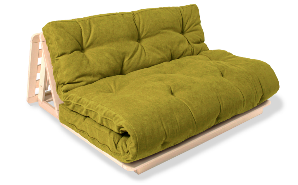 

Кресло футон в гостиную из массива дерева бук Layti 140 Woodman натуральный/зеленый