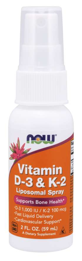 

Витамины NOW Vitamin D-3 & K-2 Liposomal Spray 59 мл (4384302724)