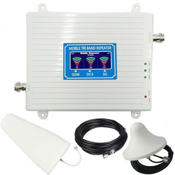 Усилитель GSM сигнала Repeater RF GSM-900 /3G-2100 /4G-2600 МГц