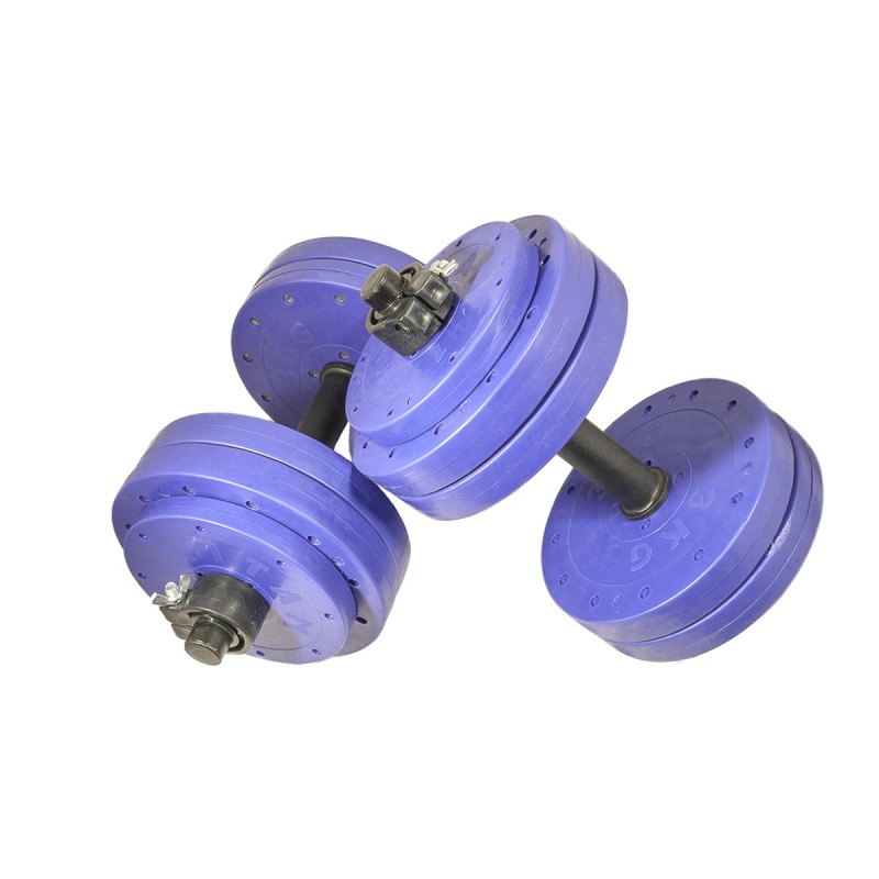 

Гантели наборные металлические CrossGym Titan 2х15 кг, код: G015-2