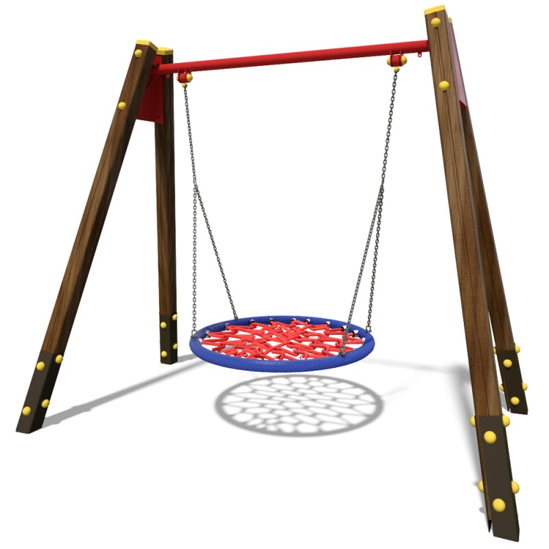 

Качели одинарные PLAYBABY Гнездо Аиста, код: TE412-RC-SM