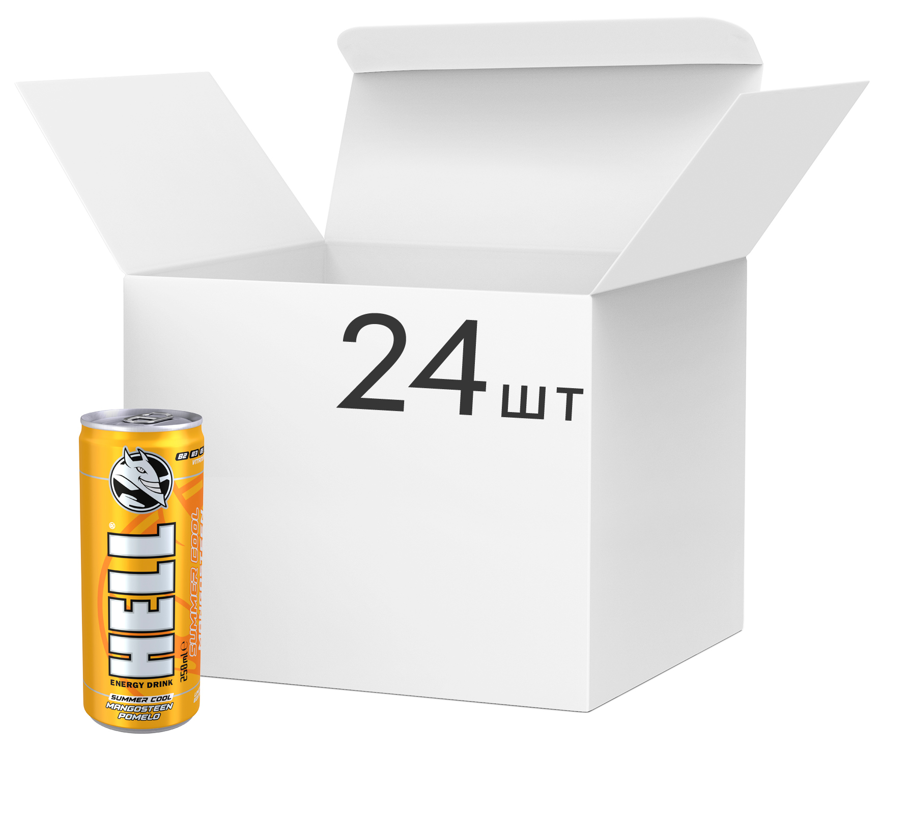 Акція на Упаковка энергетического напитка Hell Mangosteen Pomelo 0.25 л х 24 банки (5999885746217) від Rozetka UA