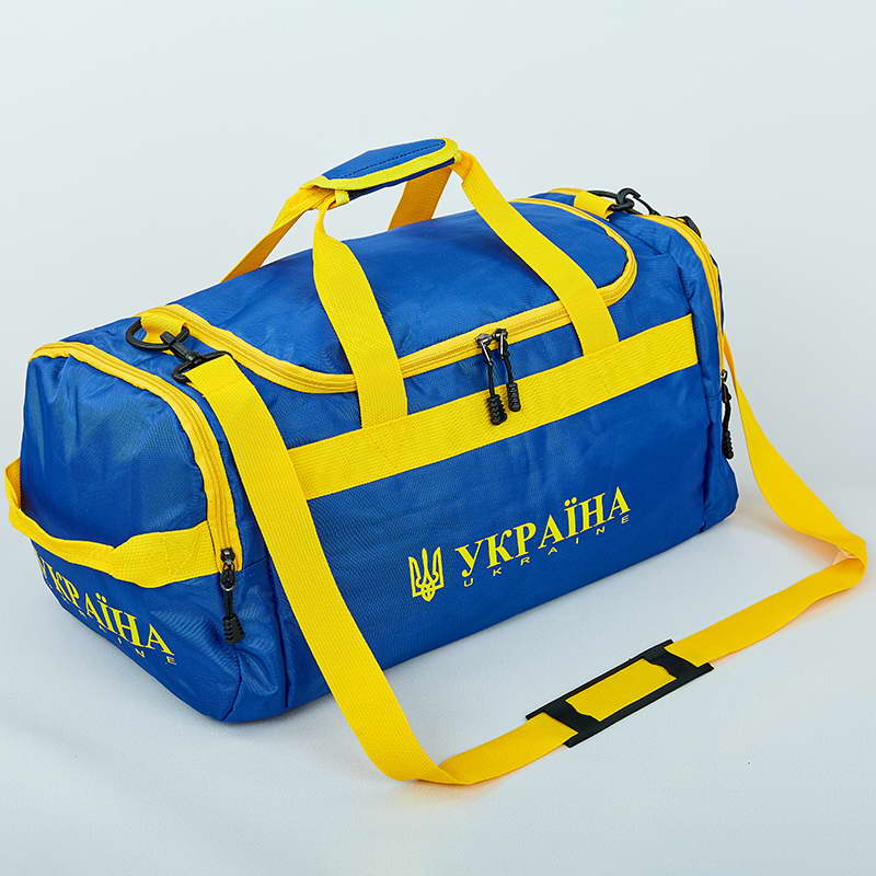 

Сумка для спортзала Бочонок Украина GA-3 (полиэстер, р-р 52x28x23см, синий-желтый) /2