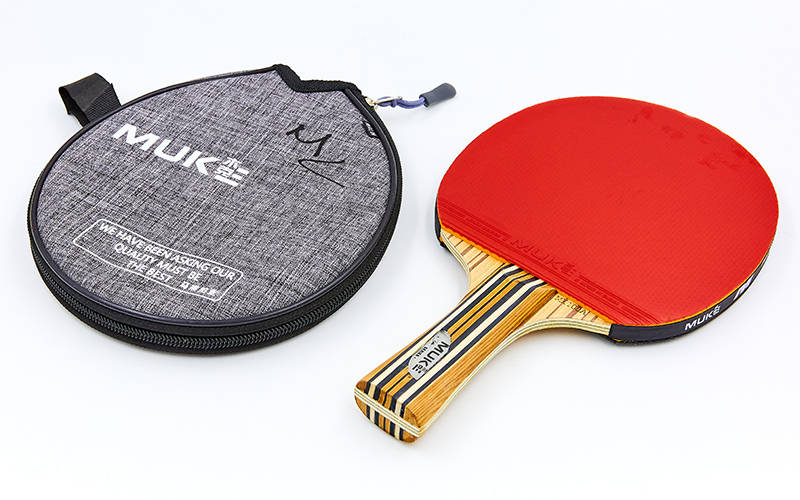

Ракетка для настольного тенниса 1 штука в чехле MUK 100B 1* (древесина, резина) /2