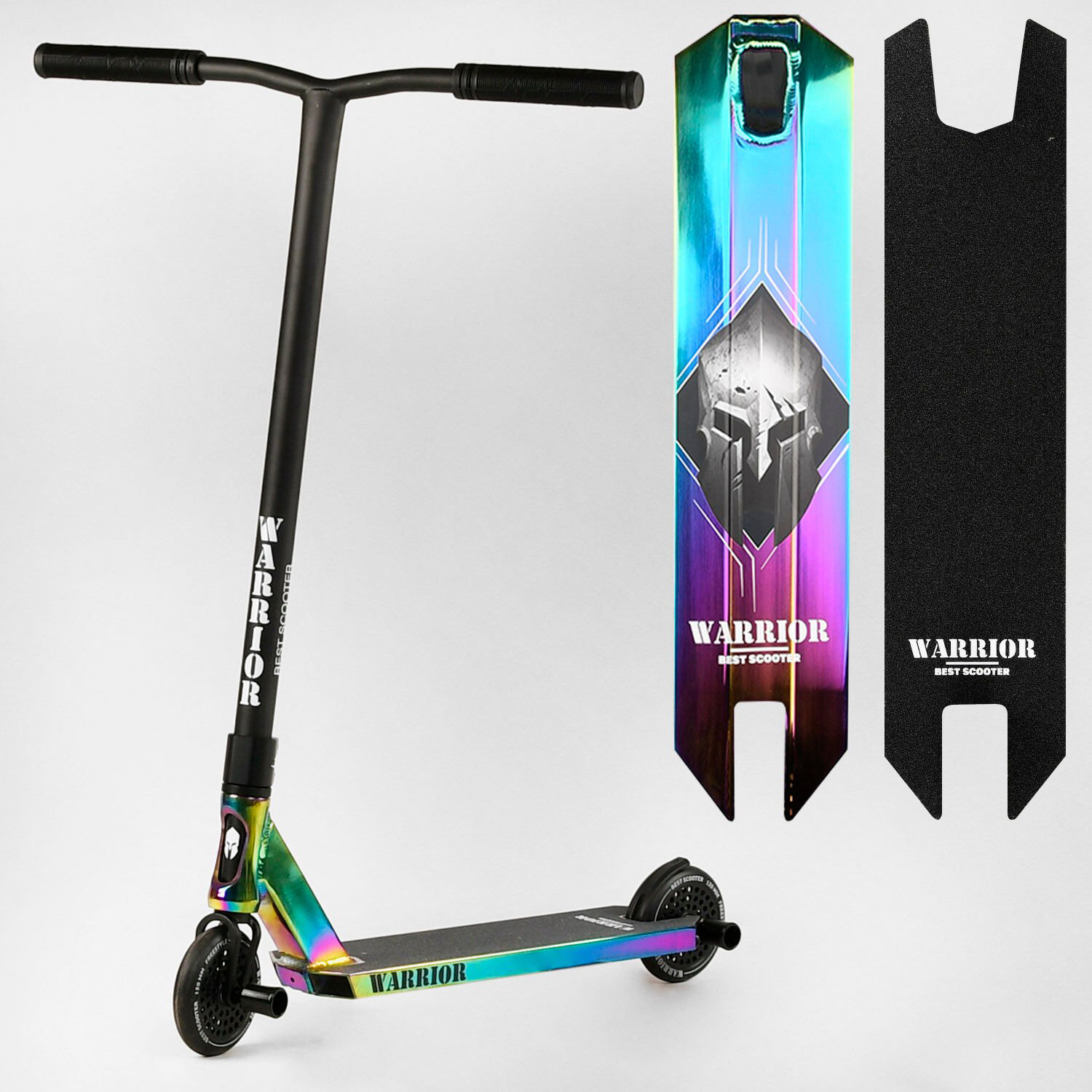 Трюковый самокат Best Scooter Warrior HIC-система ПЕГИ алюминиевый диск ...