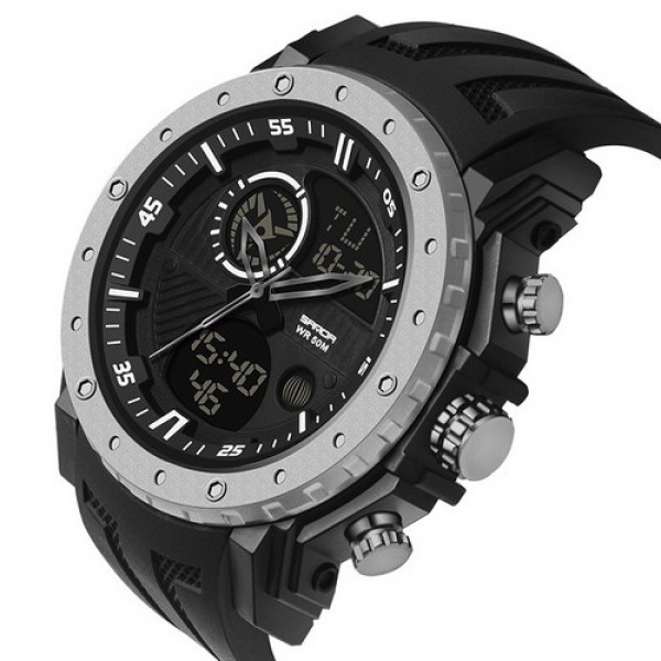 

Часы Sanda 6012 Black-Silver