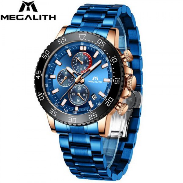 

Часы Megalith 8087M Blue-Cuprum