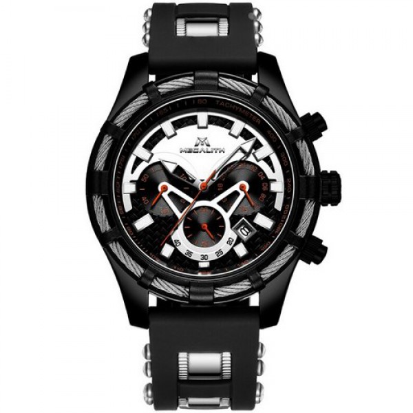 

Часы Megalith 8042M Black-Silver