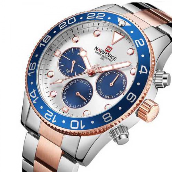 

Часы Naviforce NF9147 Silver-Cuprum-Blue