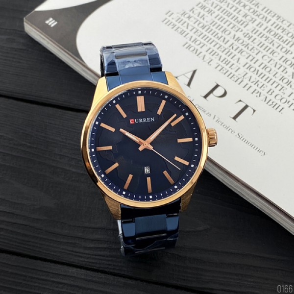 

Часы Curren 8366 Blue-Gold